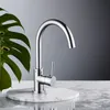 Australian Watermark Ceramic Cartridge Chrome Brass Sink Kitchen Faucet (BSD-85035)
