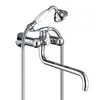 Bathroom Bath Water Faucet with Brass Telephone Handle Shower
