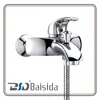Bathroom Single Handle Chrome Wall Mounted Bath Shower Faucet Mixer