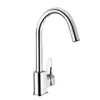 Brass Chrome Commercial Long Neck Sink Kitchen Faucet