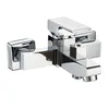 Brass Chrome Plated Single Lever Square Bath Mixer Faucet