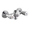 Brass Double Handle Bathroom Shower Faucet Mixer