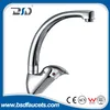 Brass High Neck Chrome One Handle Kitchen Sink Mixer Faucet