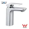 Brass Square New Chrome Watermark Bathroom Sink Bath Mixer Faucet
