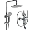 China Modern Brass Copper Chrome Bath Shower Faucet Set