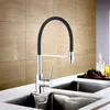 Chinese Brass Single Lever Silicon Pull out Chrome Plated Kitchen Faucet