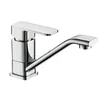 Chrome Brass Square Short Spout Single Lever Sink Faucet