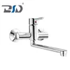 Chrome Brass Wall Mounted Sink Mixer Faucet for Kitchen