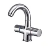 Chrome Dual Handle Brass Water Basin Faucet