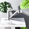 Chrome Kitchen Faucet Single Handle with Pull-out Spray Deck Mounted