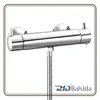 Chromed Wall-Mounted Bathroom Thermostatic Shower Mixer Constant Temperature Shower Faucet