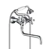 Cross Handle Telephone Shower Bath Mixer Faucet