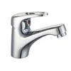 Deck Mounted Brass Basin Mixer with Chrome Surface