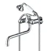Double Handle Bath Shhower Faucet with Swivelling Spout
