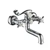 Double Lever Brass Spout Bath Shower Faucet