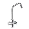 Economic Kitchen Faucet Double Handle Square Kitchen Faucet