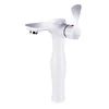 Extension Chrome White Deck Mounted Bathroom Basin Faucet Mixer