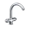 Gooseneck Dual Handle Surface Mounted Sink Faucets