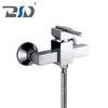 Gravity Casting Wall-Mount Bath&Tub Shower Faucet Mixer Chrome Square