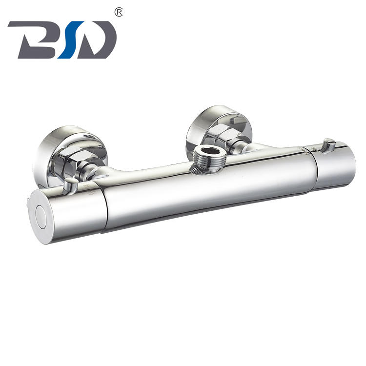 Thermostatic Shower Mixer Bar Brass Valve Twin Outlet Bathroom Bath Shower Taps