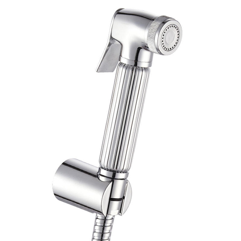 Bathroom Toilet Chrome Brass Sprayer Portable Handheld Bidet Shattaf for Muslim