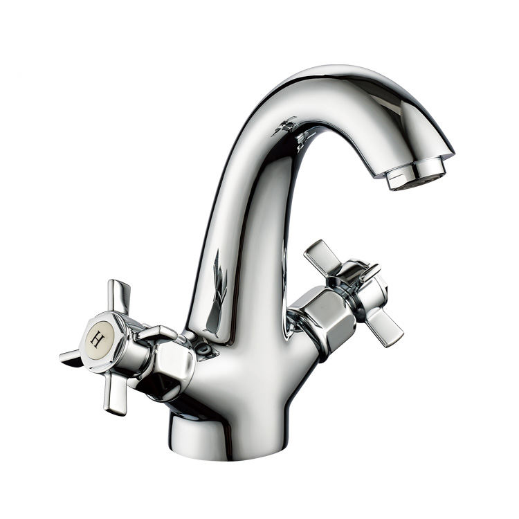 Classic High Quality Double Handle Bathroom Wash Basin Mixer Faucet