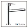 High Neck Chromed Kitchen Mixer Deck Mounted Brass Sink Faucet