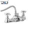 Low Pressure Chrome Double Handle Bath Filler Shower Mixer Faucet