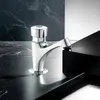 New Self Closing Water Saving Delay Faucet Tap Chrome Faucets Basin
