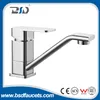 New Square Brass Chrome Polishing Sink Basin Mixer Kitchen Faucet