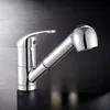 Pull out Single Lever Spray Monobloc Kitchen Sink Chrome Mixer