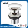 Round Slotted Click Clack Pop up Push Button Brass Waste