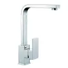 Single Handle 25mm Cartridge Square Kitchen Sink Faucet