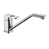 Single Lever Brass Chrome Deck Mount Kitchen Mixer Faucet with Long Spout
