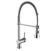 Single Lever Spring Pull-out Chrome Plated Kitchen Faucet
