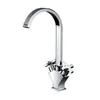 Square Double Cross Handle Sink Mixer