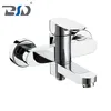 Square Swiveling Spout Wall Mounted Bath Faucet