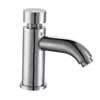 Time Delay Copper Water Tap Chrome Plated Push Button Faucet
