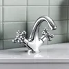 Traditional Chrome Bathroom Cloakroom Bath Basin Sink Mixer Tap Faucet