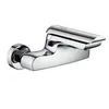 Wall Mounted Brass Body Zinc Handle Chrome Brass Bath Mixer Faucet
