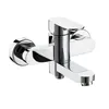Wall Mounted One Lever Chrome Swivling Bath Faucet