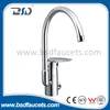 Zinc Handle Long Neck Spout Kitchen Faucet